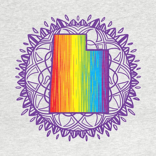 Utah Mandala Pride by Manfish Inc.